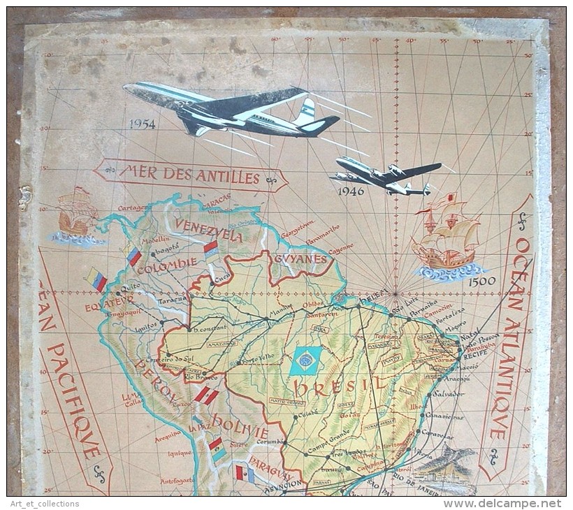 Affiche Compagnie Aérienne Panair Do Brasil / 1954 - Posters