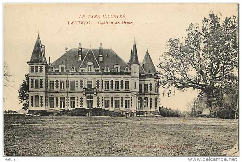 Tarn  - Ref A 41 - Lautrec - Château Des Ormes - Château - Thème Châteaux - Carte Bon état - - Lautrec