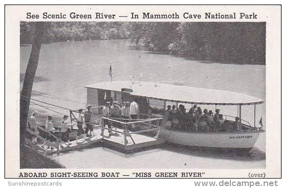 Kentucky Mammoth Cave See Scenic Green River In Mammoth Cave National PArk Aboard Sight Seeing Boat Miss Green River - Mammoth Cave