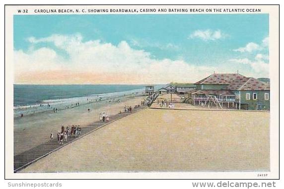 North Carolina Carolina Beach Boardwalk Casino &amp;amp  Bathing Beach - Carolina Beach