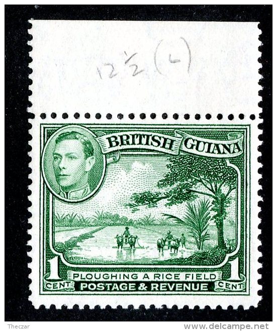 128 X)  Br.Guiana 1938  SG.308 ~    Mnh**yellow Green - British Guiana (...-1966)