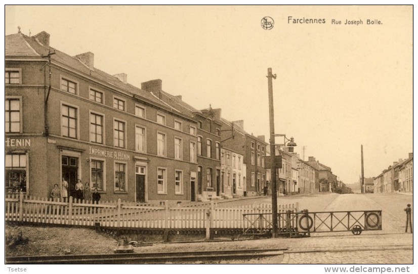 Farciennes - Rue Joseph Bolle -Passage à Niveau -Imprimerie Henin ( Voir Verso ) - Farciennes