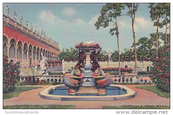 Florida Sarasota Famous Fountain Of Turtles At Ringling Art Museum - Sarasota