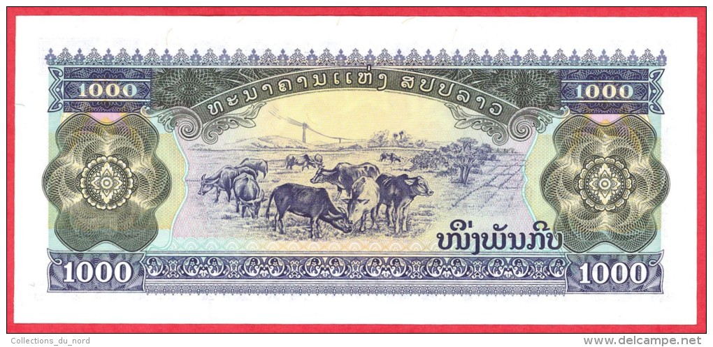 Laos - 1000 Kip 1998 UNC / Papier Monnaie - Billet - Laos - Laos