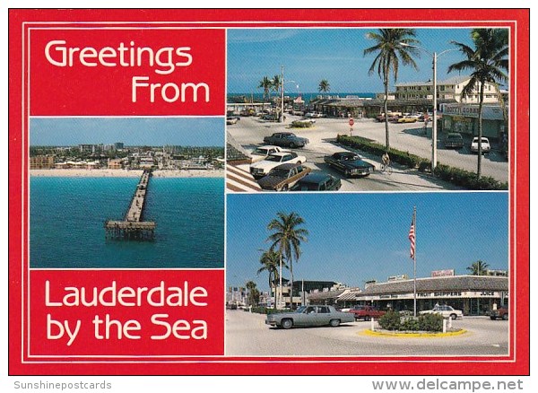 Florida Fort Lauderdale Greetings From Lauderdale By The Sea - Fort Lauderdale