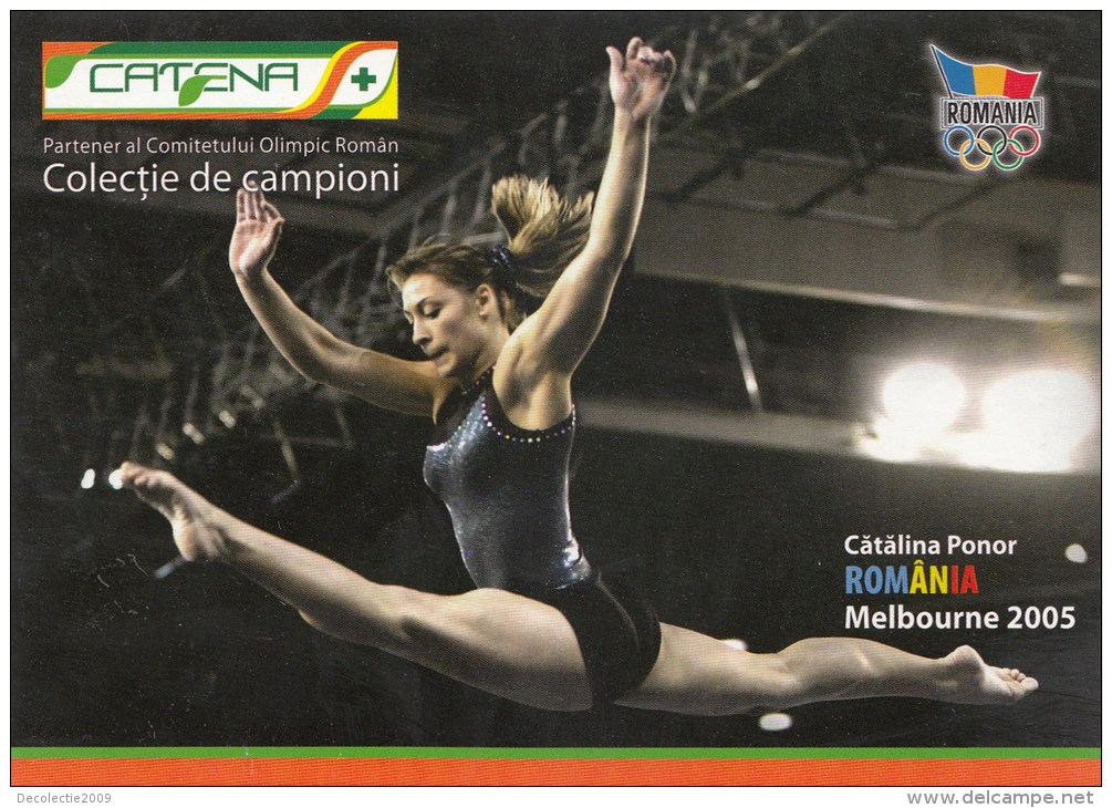 ZS48496 Catalina Ponor Melbourne 2005 Olympics  Athletics Romania Catena  Sport   2 Scans - Atletica