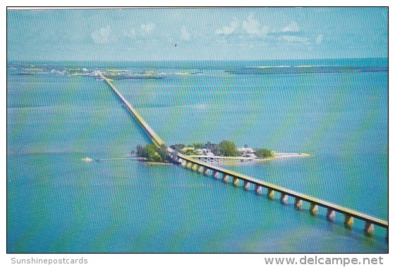 Florida Pigeon Key Air View Of Pidgeon Key And The Seven Mile Bridge - Key West & The Keys