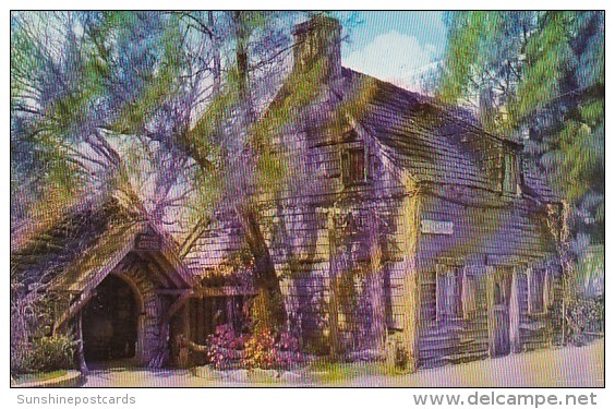 Florida Saint Augustine Oldest Wooden Schoolhouse 1976 - St Augustine