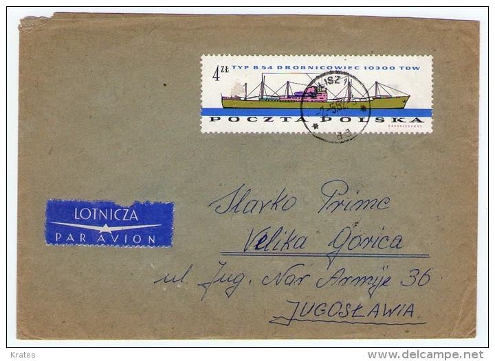 Old Letter - Poland, Polska - Aviones