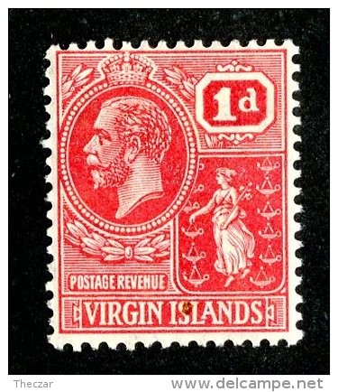207 X)  Br. Virgin Is. 1922  SG.87 -sc54-   M* - British Virgin Islands