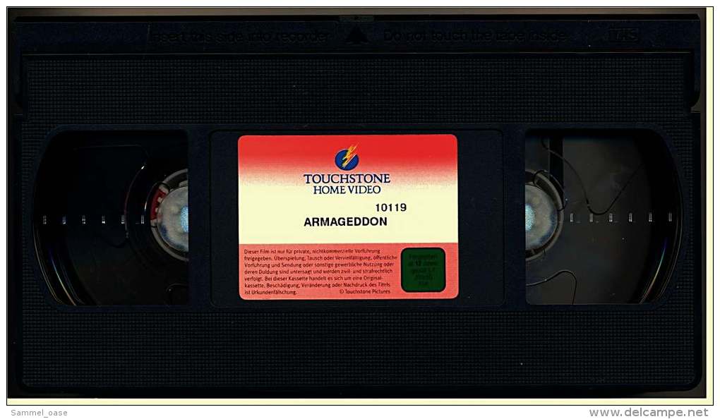 VHS Video , Armageddon  -  Mit :  Bruce Willis, Billy Bob Thornton, Ben Affleck, Steve Buscemi , Liv Tyle  -  Von 1998 - Action & Abenteuer