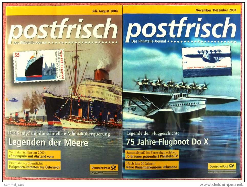 7 X Postfrisch Philatelie-Journal  ,  Von 2004 / 2005  ,  Mit Neuausgaben , Berühmte Marken , Sammelgebiete - German (from 1941)