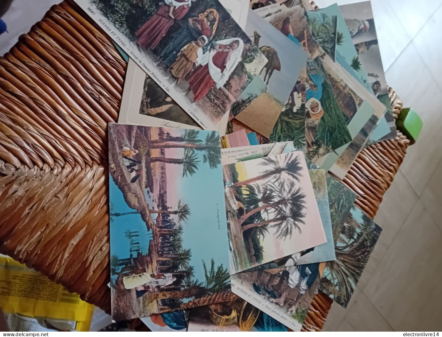 Lot De 55 Cartes Postales Anciennes Theme Afrique Du Nord - Colecciones Y Lotes