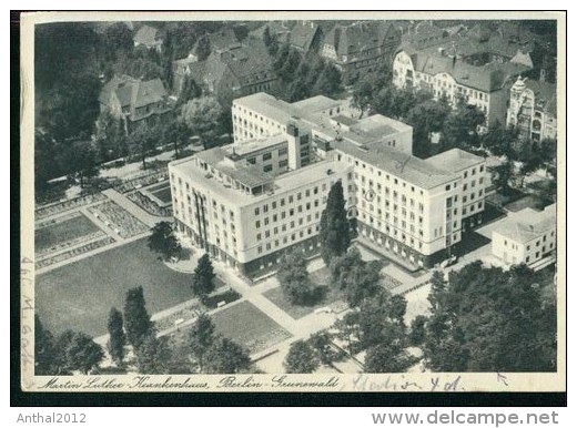 Berlin Grunewald Flugzeugaufnahme Martin-Luther-Krankenhaus Sw 5.10.1935 - Grunewald