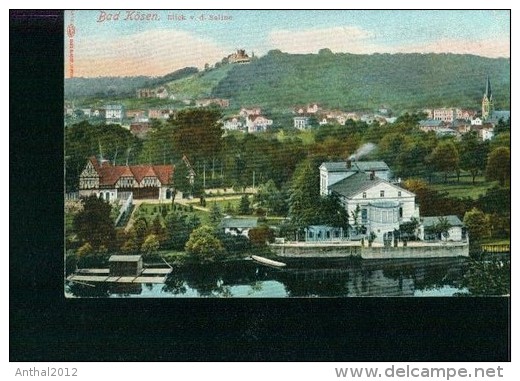 Litho Bad Kösen 23.6.1910 Blick Von Der Saline Wohnhäuser Kurhaus Louis Glaser - Bad Koesen