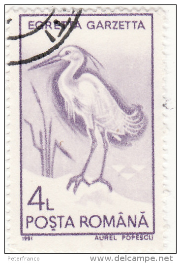 1991 Romania - Egretta Garzetta - Storks & Long-legged Wading Birds