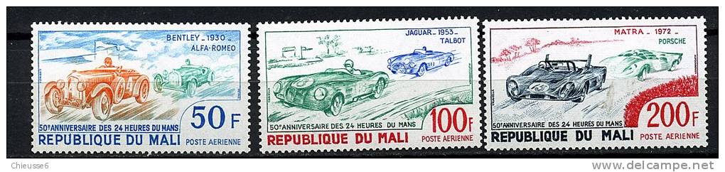 Rep. Mali**  PA N° 179 à 181 - 50e Ann. Des 24 H Du Mans - Mali (1959-...)