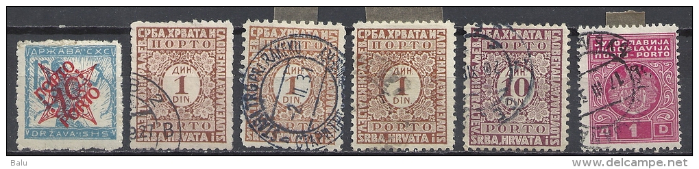 Jugoslawien Jugoslavija Posten Gestempelt Porto U.a. 1931, 1920 Michel Nr. 46 I - Postage Due