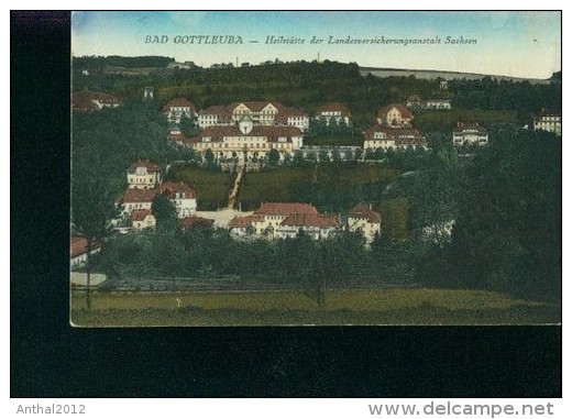 Litho Bad Gottleuba 23.8.1929 Heilstätte Der Landesversicherungsanstalt Sachsen - Bad Gottleuba-Berggiesshuebel