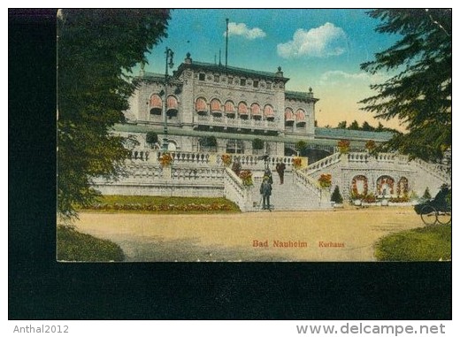 Litho Bad Nauheim 30.7.1912 Kurhaus Mit Personen Auf Der Treppe Ludwig Klement - Bad Nauheim