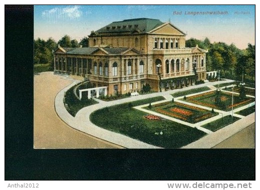 Litho Bad Langenschwalbach 1921 Kurhaus Col. Ottmar Zieher Z 4942 - Bad Schwalbach