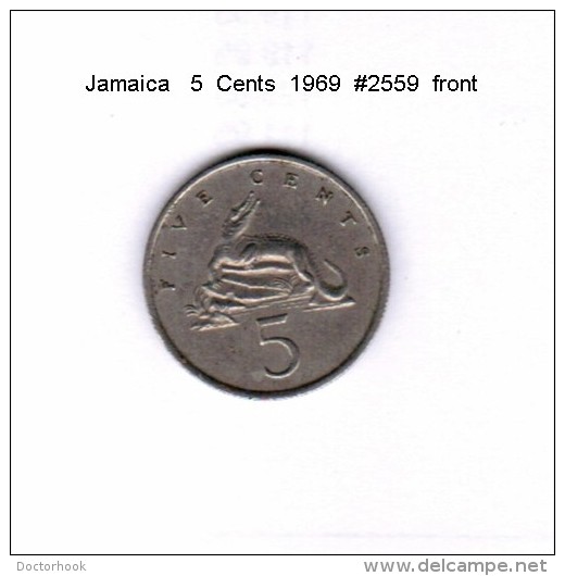 JAMAICA    5  CENTS  1969   (KM # 46) - Jamaique