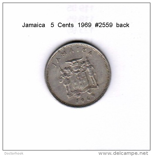 JAMAICA    5  CENTS  1969   (KM # 46) - Jamaica