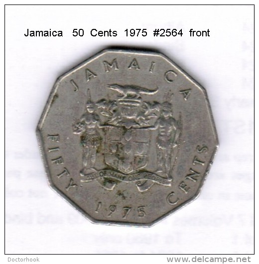 JAMAICA    50  CENTS  1975   (KM # 65) - Jamaica