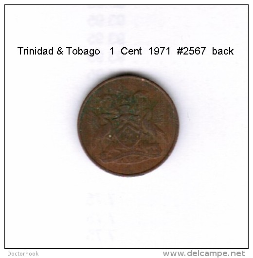 TRINIDAD &amp; TOBAGO    1  CENT  1971   (KM # 1) - Trinidad En Tobago