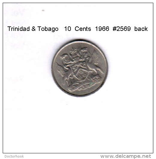 TRINIDAD &amp; TOBAGO    10  CENTS  1966   (KM # 3) - Trinidad & Tobago
