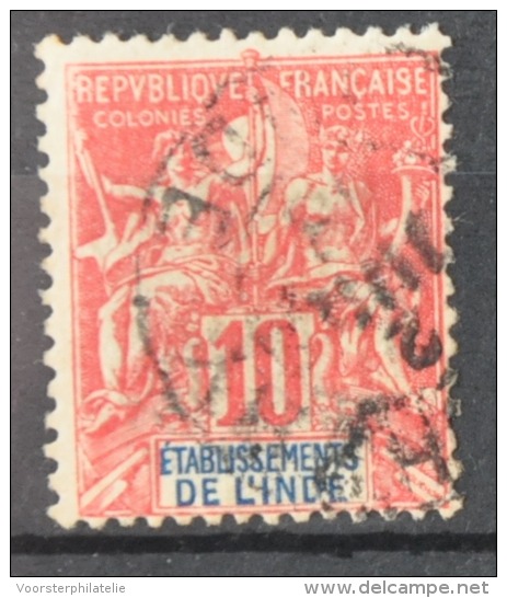 P 283 ++ FRANCE DE L'INDE INDIEN 1900  CANCELLED - Sonstige & Ohne Zuordnung