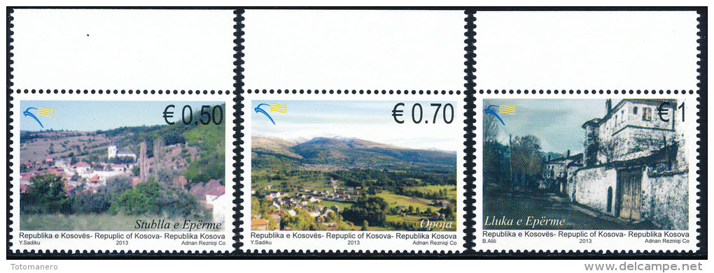 REPUBLIC OF KOSOVO 2013 "Villages Of Kosova" Set Of 3v** - Kosovo