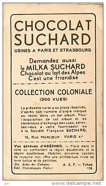 CHOCOLAT SUCHARD : IMAGE N° 176 . ABECHER . VUE GENERALE . TCHAD . - Suchard