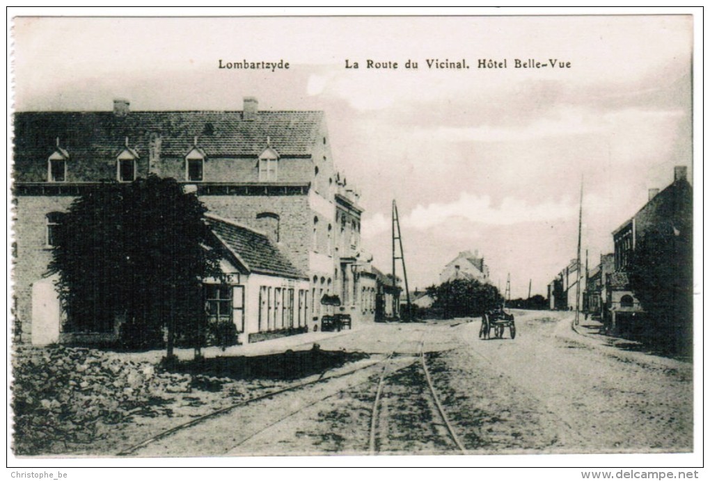 Lombardsijde, Lombartzyde, La Route Du Vicinal, Hôtel Belle Vue (pk12239) - Middelkerke