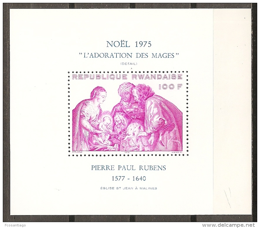 PINTURA/RUBENS - RUANDA 1975 - Yvert #H67 - MNH ** - Rubens