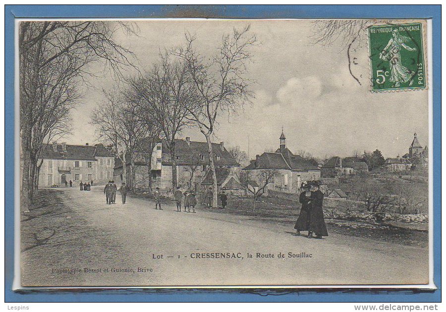 46 - CRESSENSAC -- La Route De Souillac - Autres & Non Classés