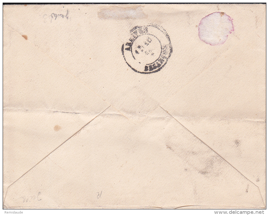 1882 - ENVELOPPE Du CORPS EXPEDITIONNAIRE De TUNISIE (RARE) - Army Postmarks (before 1900)