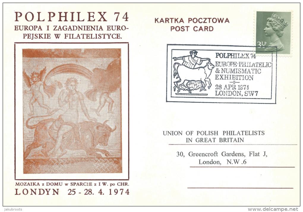 1974. POLPHILEX 74. PHILATELIC & NUMIZMATIC EXHIBITION. LONDON - Gobierno De Londres (En Exhilio)