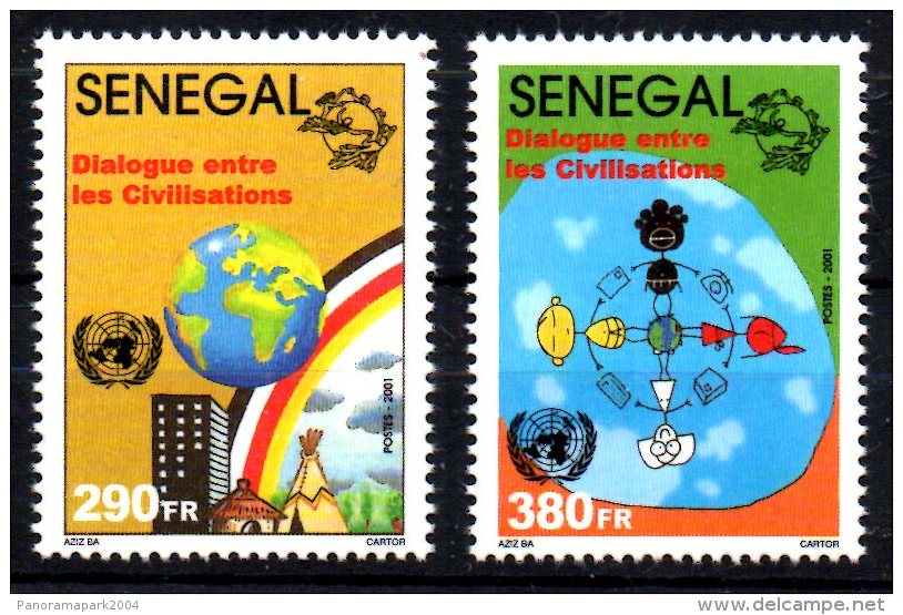 SENEGAL 2002 Joint Issue "Dialogue Among The Civilizations" United Nations Civilisations Dialog - Joint Issues