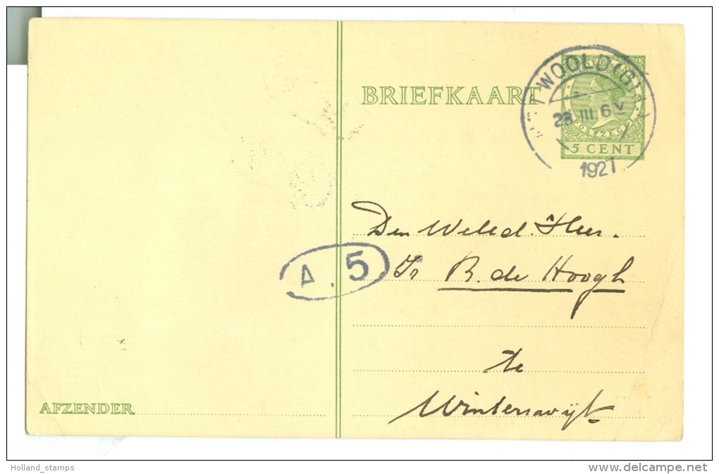 HANDGESCHREVEN BRIEFKAART Uit 1927 Van 't WOOLD (Gld)  Naar WINTERSWIJK (7888e) - Postal Stationery