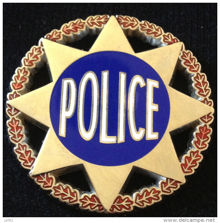 Insigne Rond POLICE - Etoile - Polizia