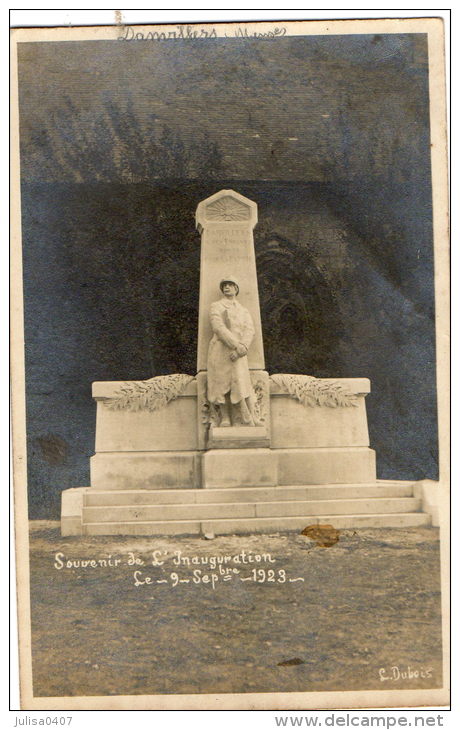 DAMVILLERS (55) Carte Photo Souvenir De L'inauguration Du Monument Aux Morts 1923 - Damvillers