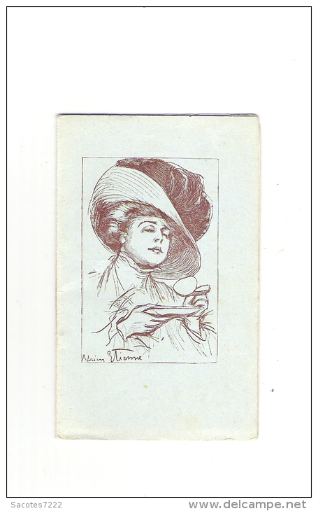 PETIT AGENDA CALENDRIER    1914 -FEMME ET  CHAPEAU -COMPAGNIE CHOCOLAT DU PLANTEUR - - Other & Unclassified