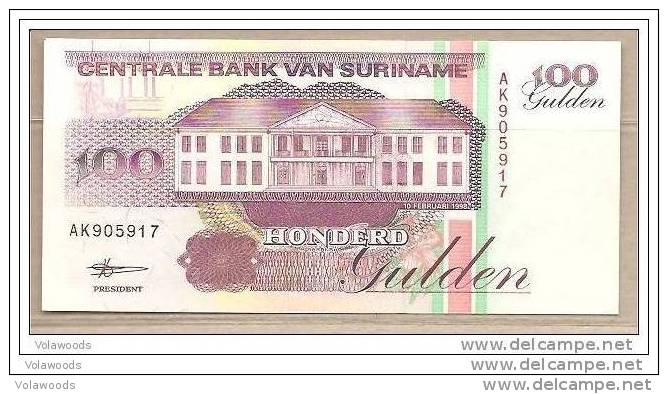 Suriname - Banconota Non Circolata Da 100 Fiorini - 1998 - Surinam