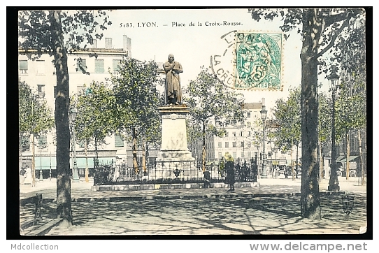 69 LYON 01 / Place De La Croix Rousse / BELLE CARTE COULEUR - Lyon 1