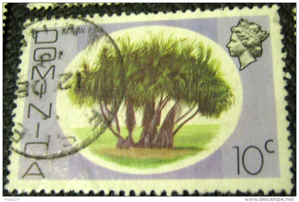 Dominica 1975 Screw Pine 10c - Used - Dominica (...-1978)