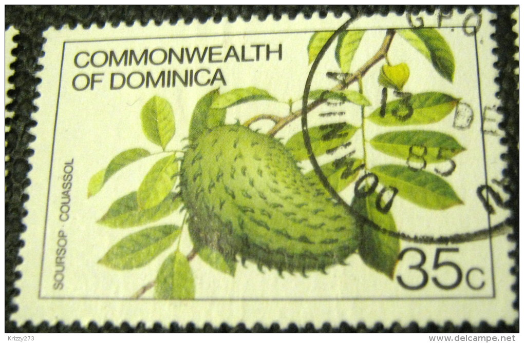 Dominica 1981 Soursop Couassol 35c - Used - Dominica (1978-...)