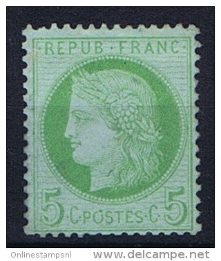 France: 1872, Yv Nr 53  Not Used (*),SG - 1871-1875 Ceres