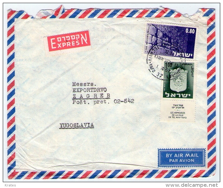 Old Letter - Israel - Airmail