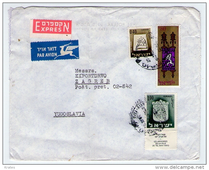 Old Letter - Israel - Airmail